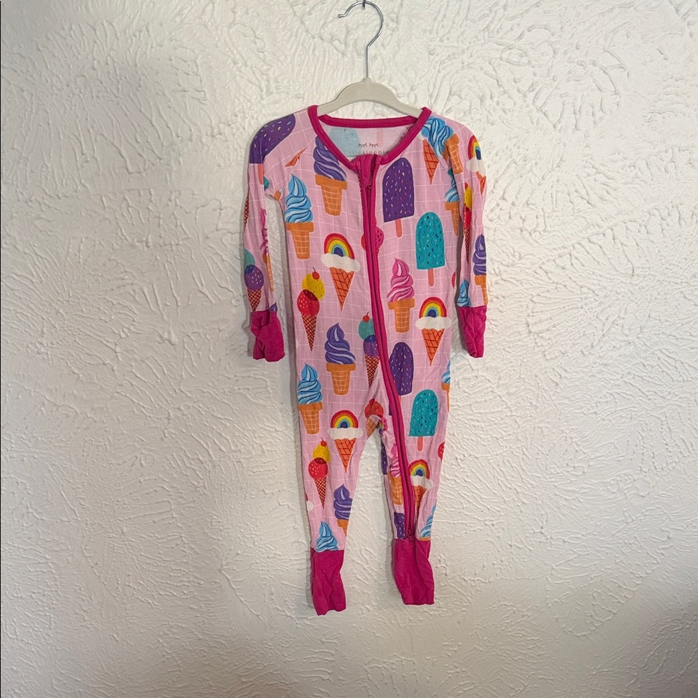 Little Sleepies 6-12 Months Pink Ice Cream Zippy